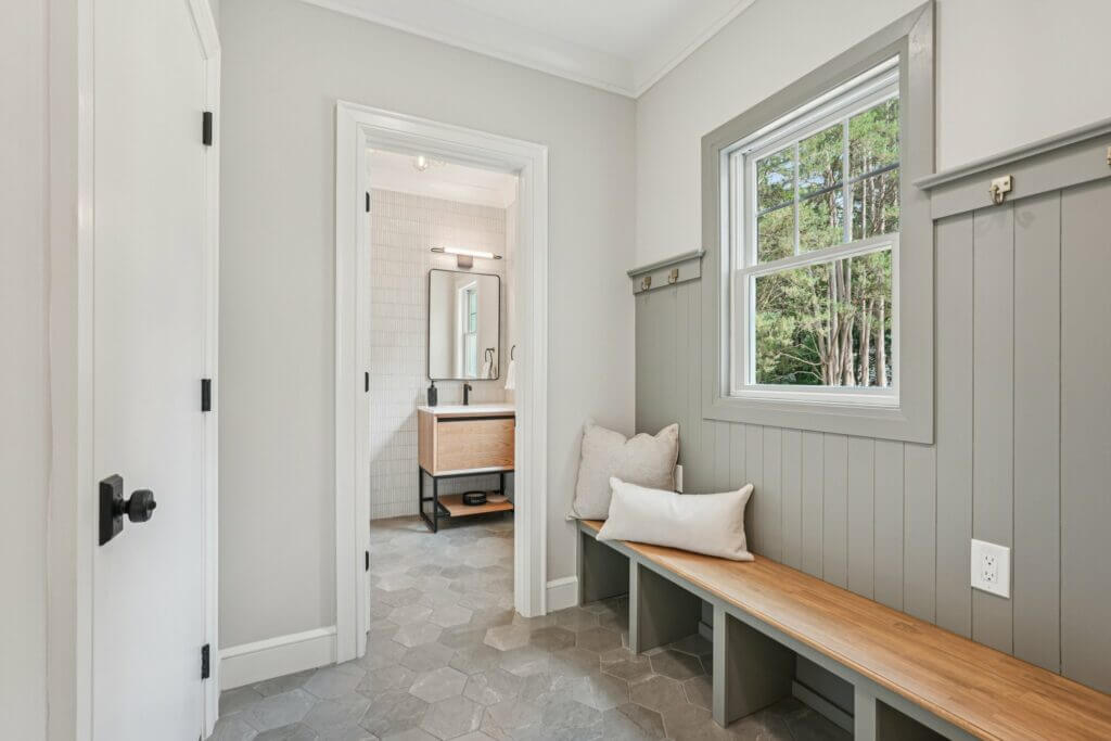 Mudroom & Powder Room of Interior Remodel